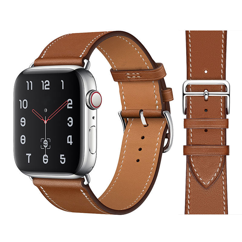 High quality Leather loop Band for iWatch 40mm 44mm Sports Strap