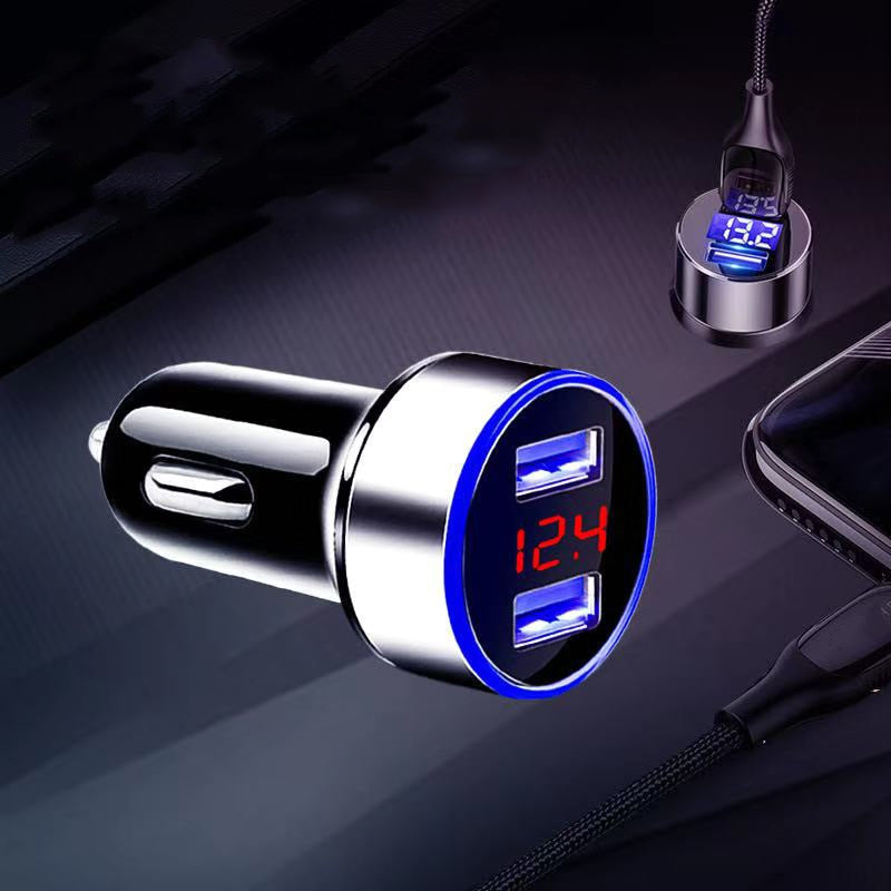 Car Charger Dual USB QC 3.0 LED