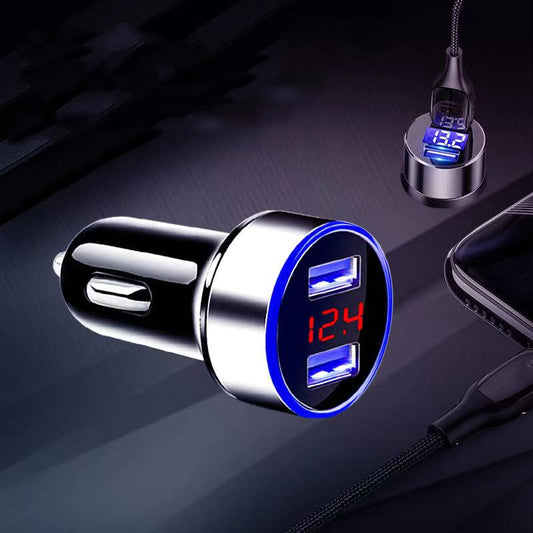 Car Charger Dual USB QC 3.0 LED